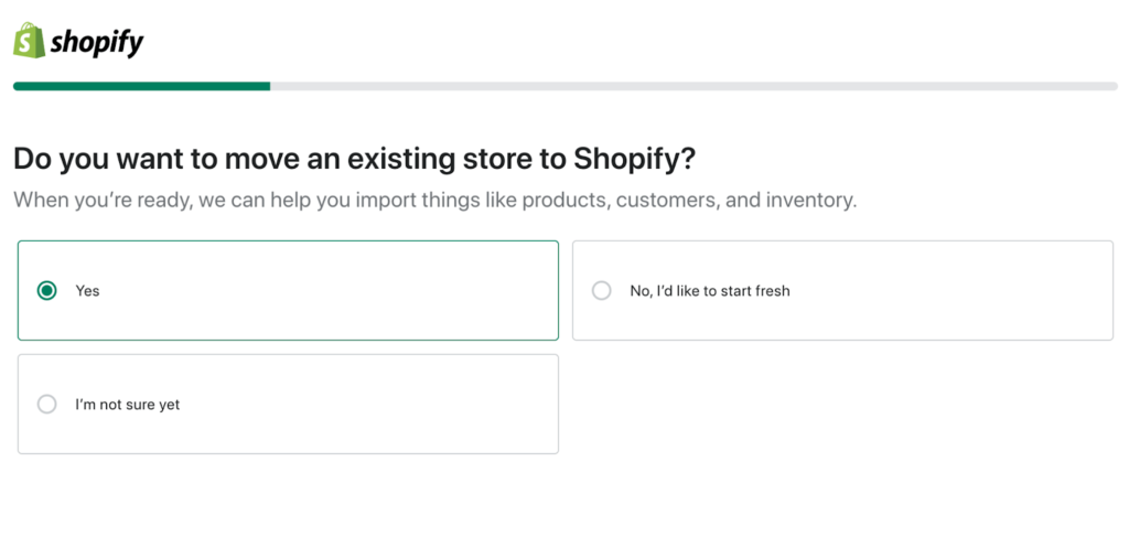 Transferring Data to Shopify