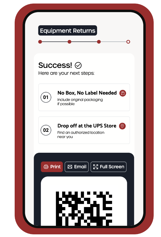 qr code return shipping label