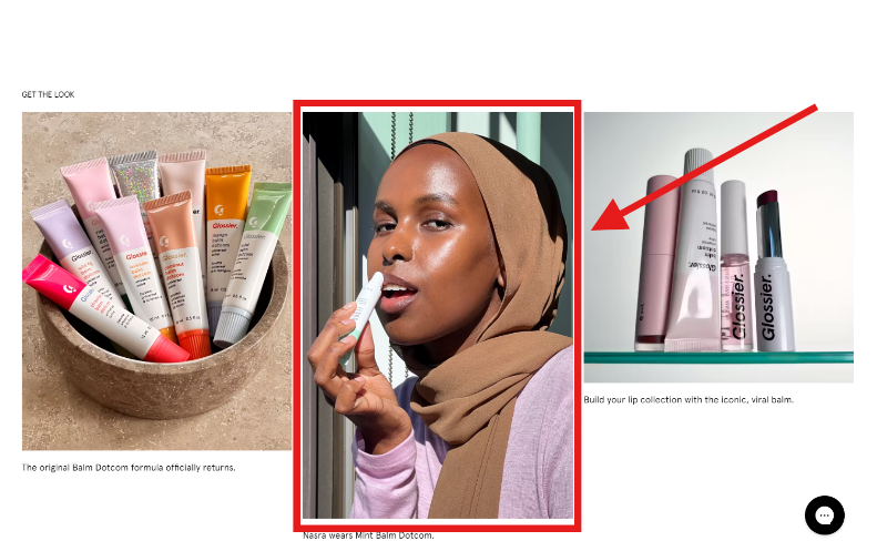 Glossier effectively leverages UGC to build authenticity and trust. They encourage customers to share their photos using the hashtag #GlossierIRL, showcasing how the products look on real people.