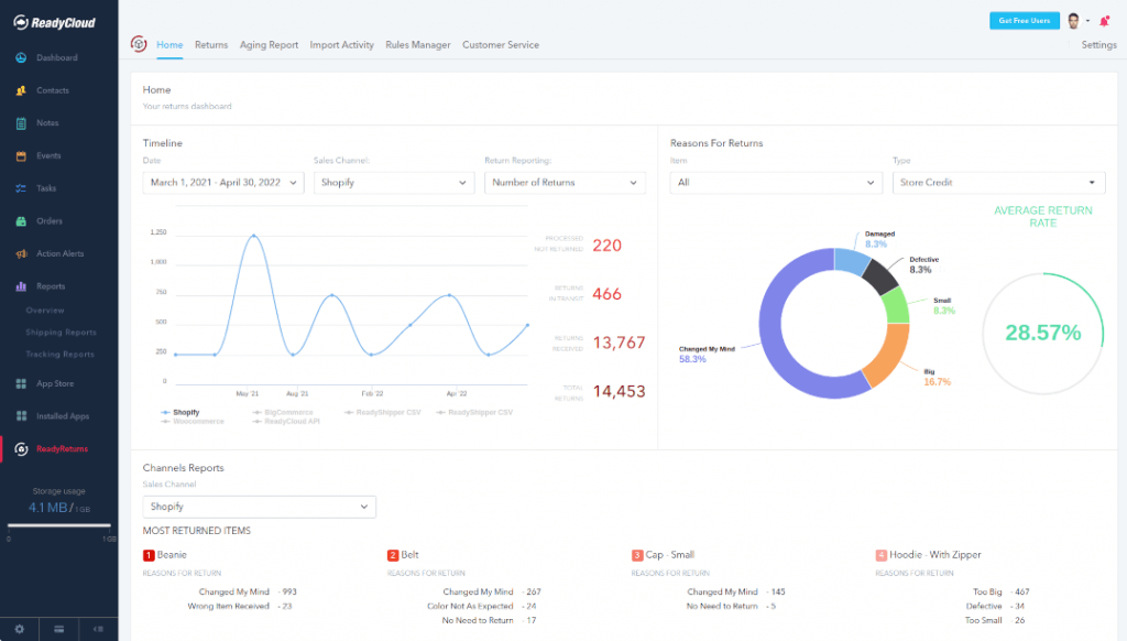 Solutions like ReadyReturns offer automation, transparency, and insights, ensuring that your returns process works as smoothly as the rest of your operations. With features like automated label generation, seamless platform integrations, and robust analytics, it’s the key to turning your returns into a strategic advantage